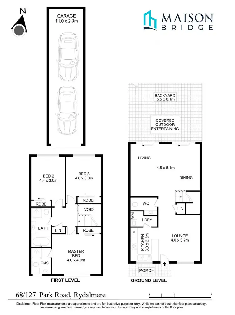 Floorplan of Homely townhouse listing, 68/127 Park Road, Rydalmere NSW 2116