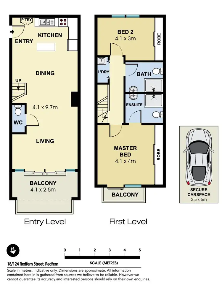 Floorplan of Homely apartment listing, 18/124 Redfern Street, Redfern NSW 2016