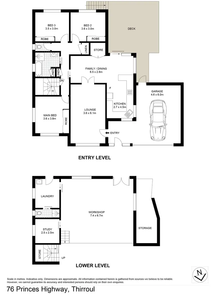 Floorplan of Homely house listing, 76 Princes Highway, Thirroul NSW 2515