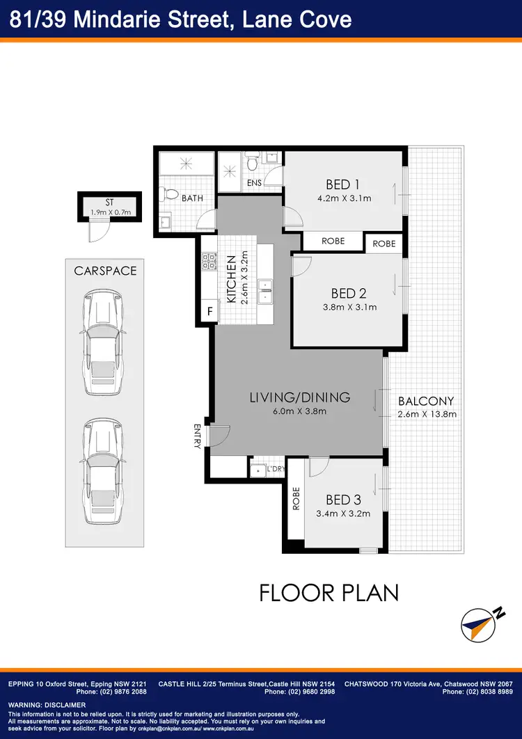 Floorplan of Homely apartment listing, 81/31-39 Mindarie Street, Lane Cove NSW 2066