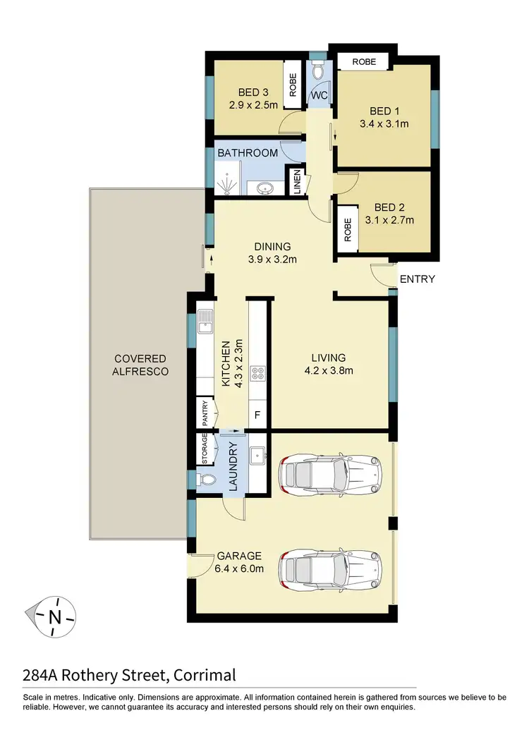 Floorplan of Homely house listing, 284A Rothery Street, Corrimal NSW 2518