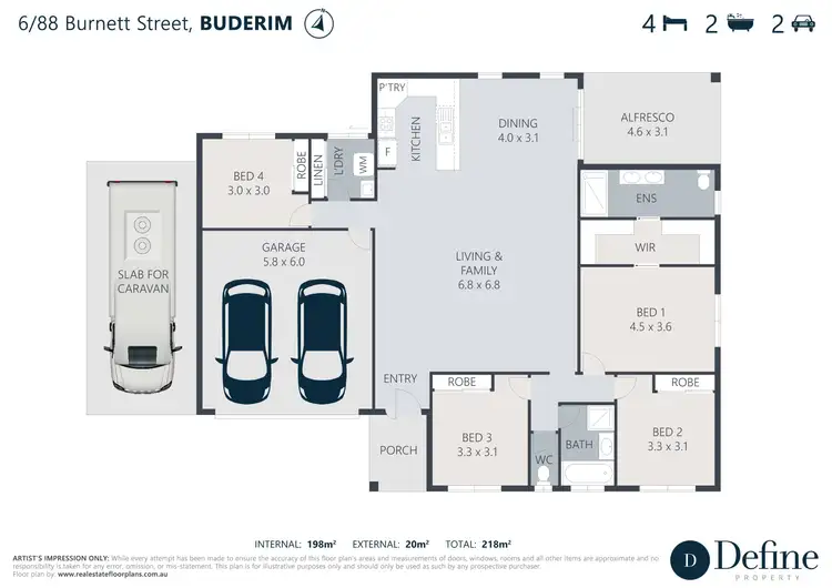 Floorplan of Homely house listing, 6/88 Burnett Street, Buderim QLD 4556