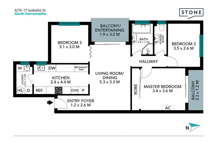 Floorplan of Homely apartment listing, 8/15-17 Isabella Street, North Parramatta NSW 2151