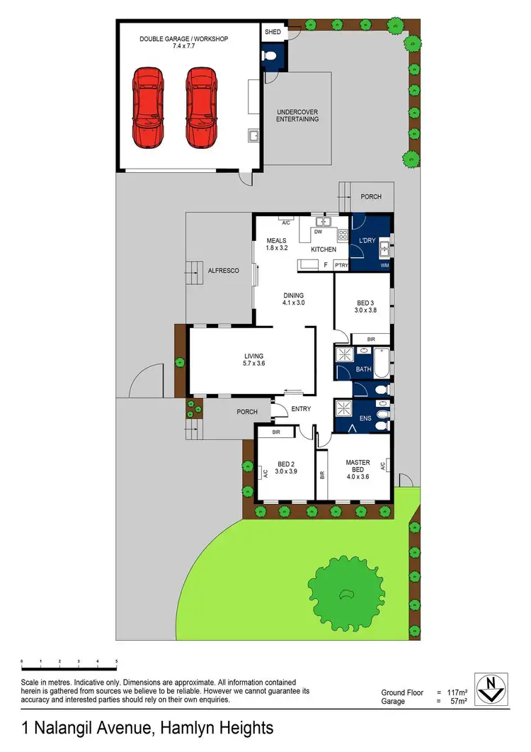 Floorplan of Homely house listing, 1 Nalangil Avenue, Hamlyn Heights VIC 3215