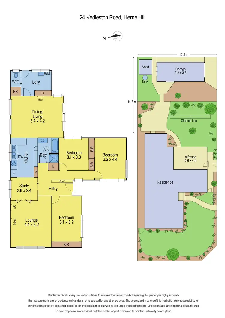 Floorplan of Homely house listing, 24 Kedleston Road, Herne Hill VIC 3218