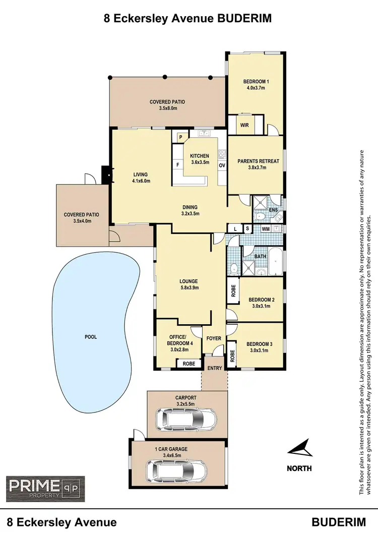 Floorplan of Homely house listing, 8 Eckersley Avenue, Buderim QLD 4556