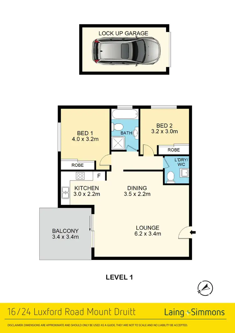 Floorplan of Homely unit listing, 16/24 Luxford Road, Mount Druitt NSW 2770