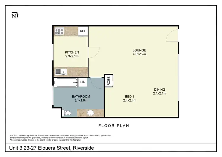 Floorplan of Homely unit listing, 3/23-27 Elouera Street, Riverside TAS 7250