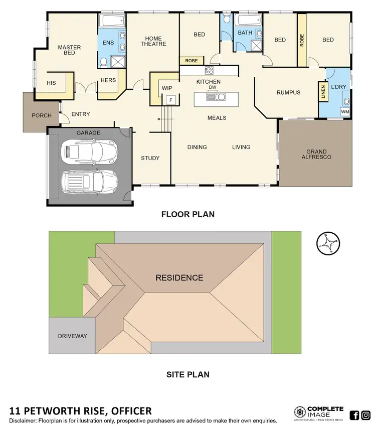 Floorplan of Homely house listing, 11 Petworth Rise, Officer VIC 3809