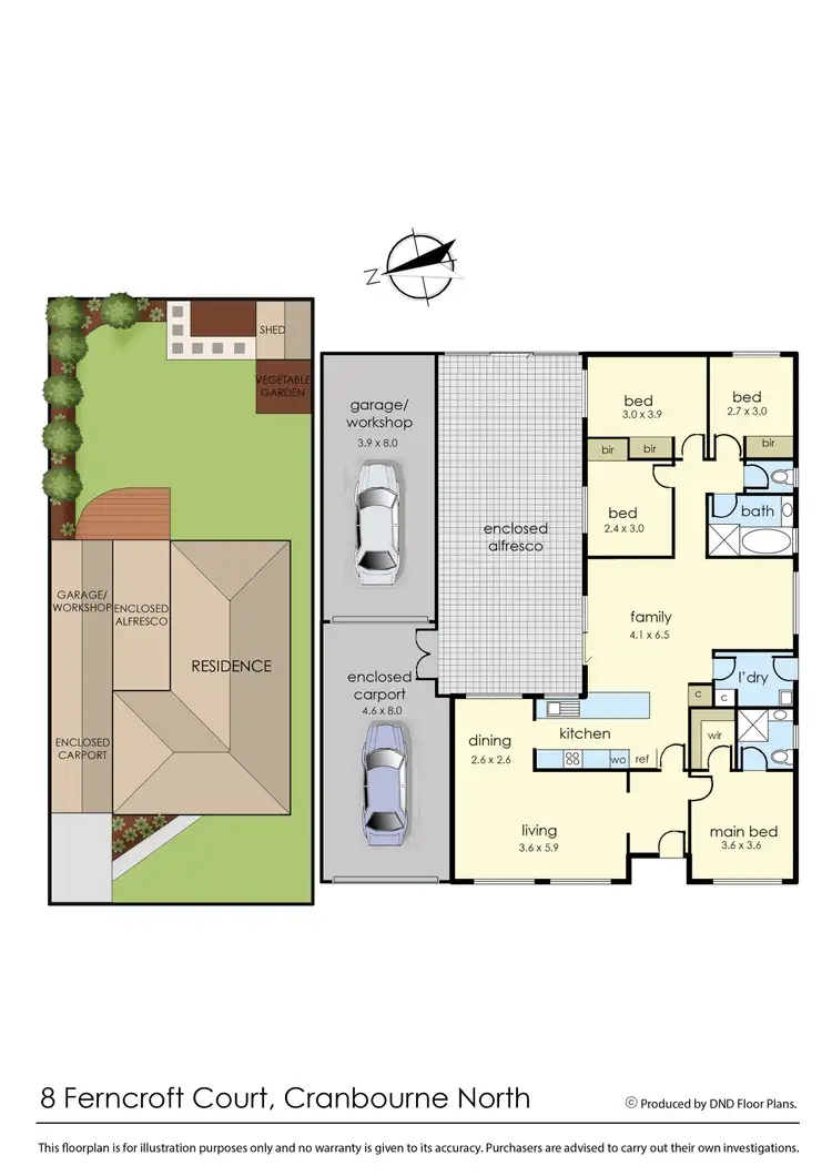 Floorplan of Homely house listing, 8 Ferncroft Court, Cranbourne North VIC 3977