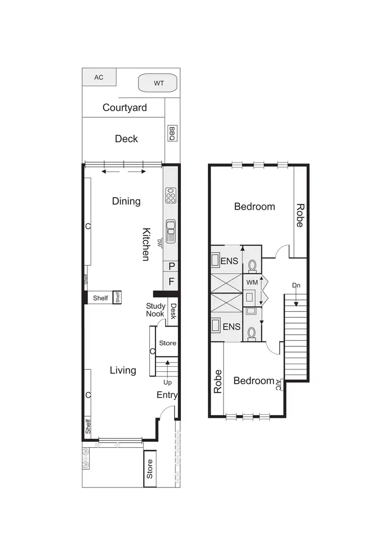Floorplan of Homely townhouse listing, 71 Alfred Street, Port Melbourne VIC 3207