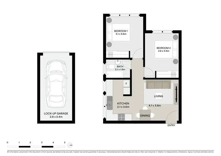 Floorplan of Homely apartment listing, 2/4 York Street, Rockdale NSW 2216