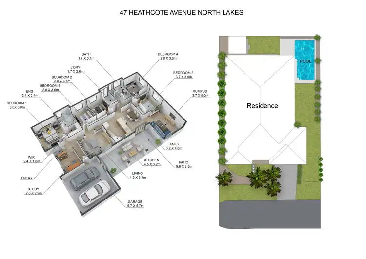 Floorplan of Homely house listing, 47 Heathcote Avenue, North Lakes QLD 4509