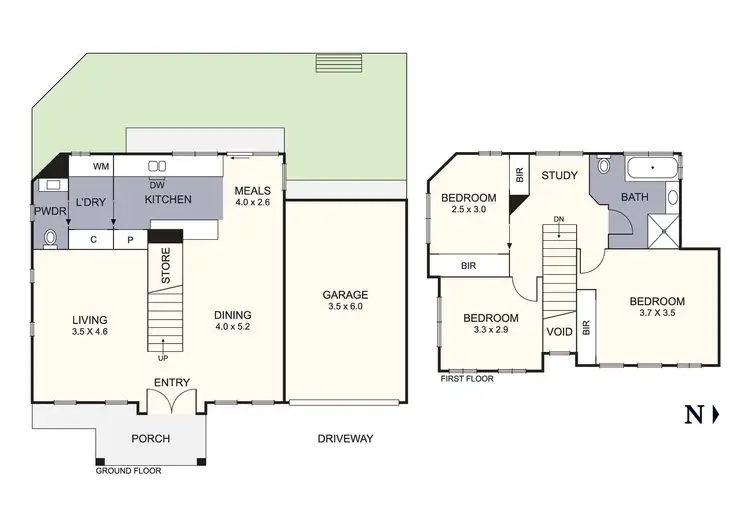 Floorplan of Homely townhouse listing, 1/9 Shand Road, Reservoir VIC 3073