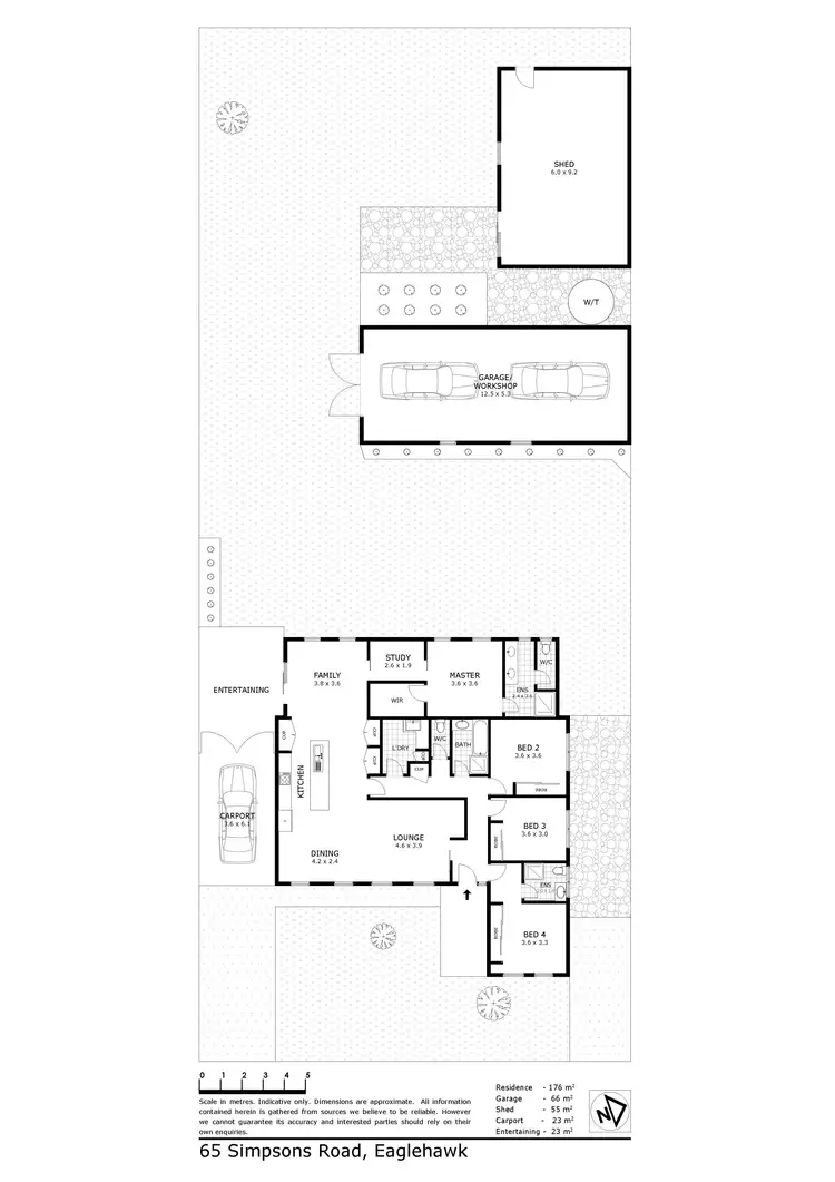 Floorplan of Homely house listing, 65 Simpsons Road, Eaglehawk VIC 3556