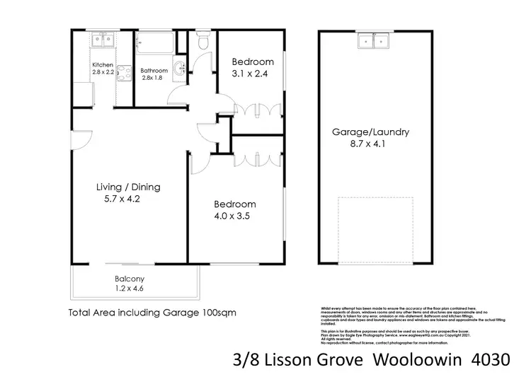 Floorplan of Homely unit listing, 3/8 Lisson Grove, Wooloowin QLD 4030