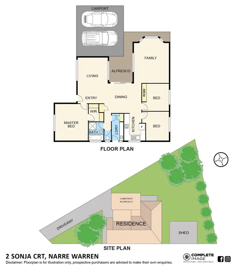Floorplan of Homely house listing, 2 Sonja Court, Narre Warren VIC 3805