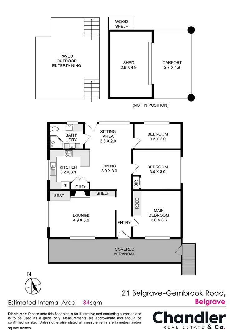Floorplan of Homely house listing, 21 Belgrave-Gembrook Road, Belgrave VIC 3160