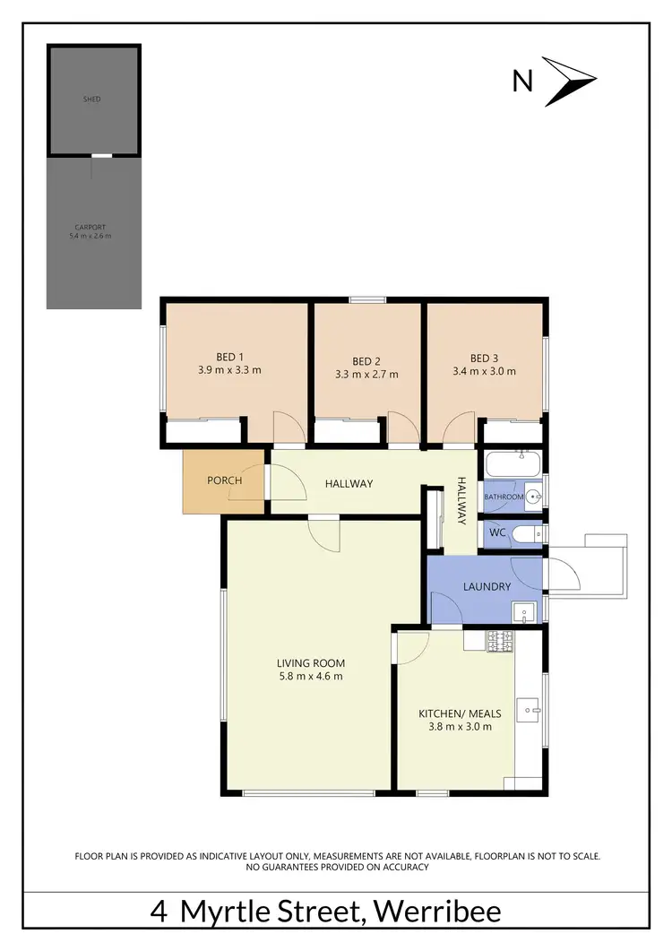 Floorplan of Homely house listing, 4 Myrtle Street, Werribee VIC 3030