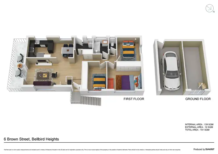 Floorplan of Homely house listing, 6 Brown Street, Bellbird Heights NSW 2325