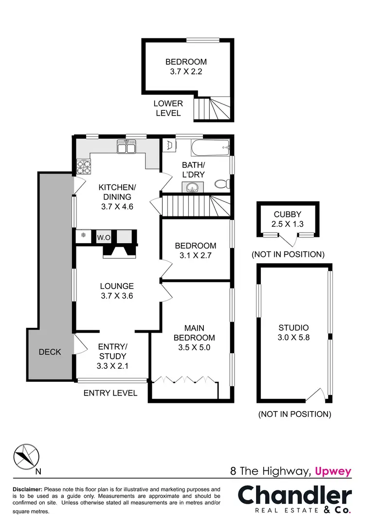 Floorplan of Homely house listing, 8 The Highway, Upwey VIC 3158