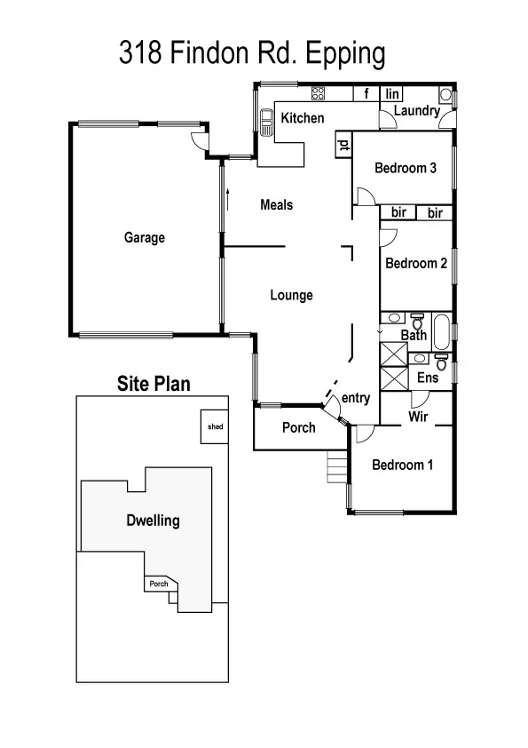 Floorplan of Homely house listing, 318 Findon Road, Epping VIC 3076