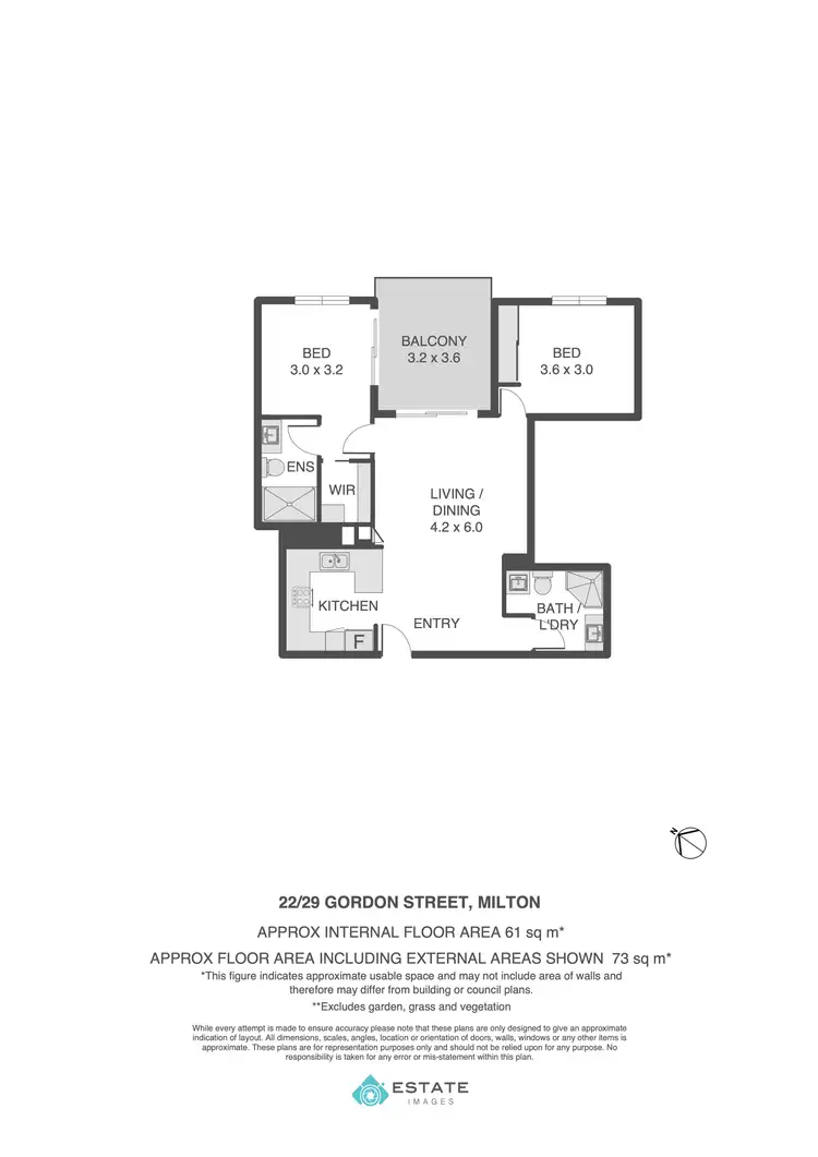Floorplan of Homely apartment listing, 22/29 Gordon Street, Milton QLD 4064