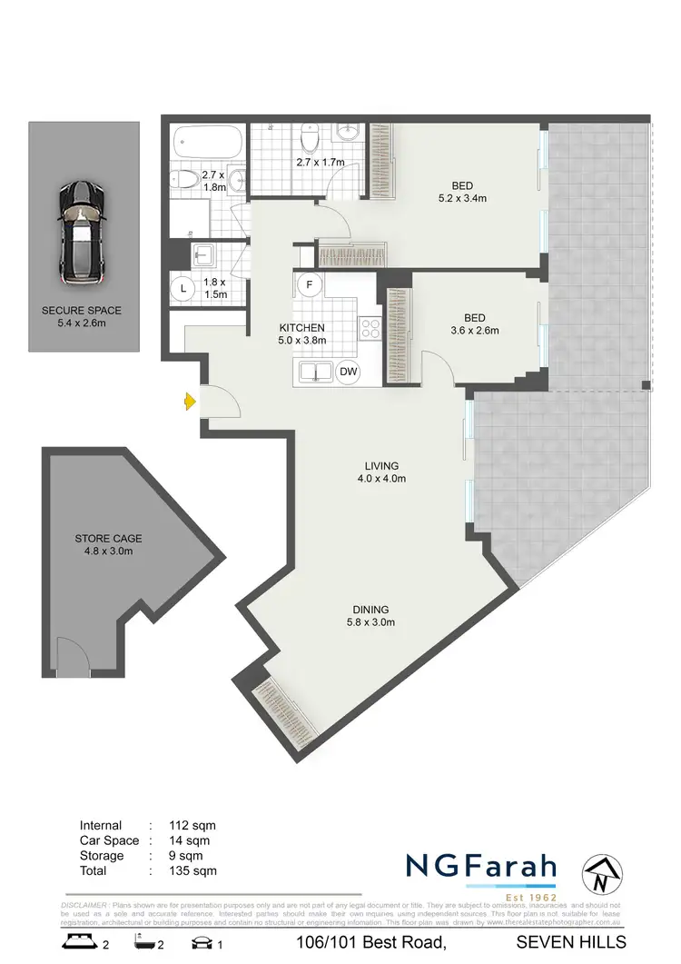 Floorplan of Homely apartment listing, 106/101 Best Road, Seven Hills NSW 2147