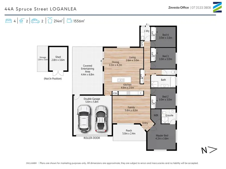 Floorplan of Homely house listing, 44A Spruce Street, Loganlea QLD 4131