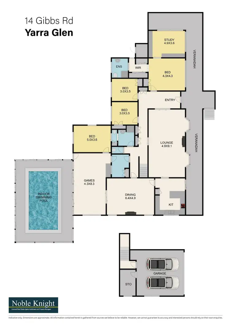 Floorplan of Homely house listing, 14 Gibbs Road, Yarra Glen VIC 3775