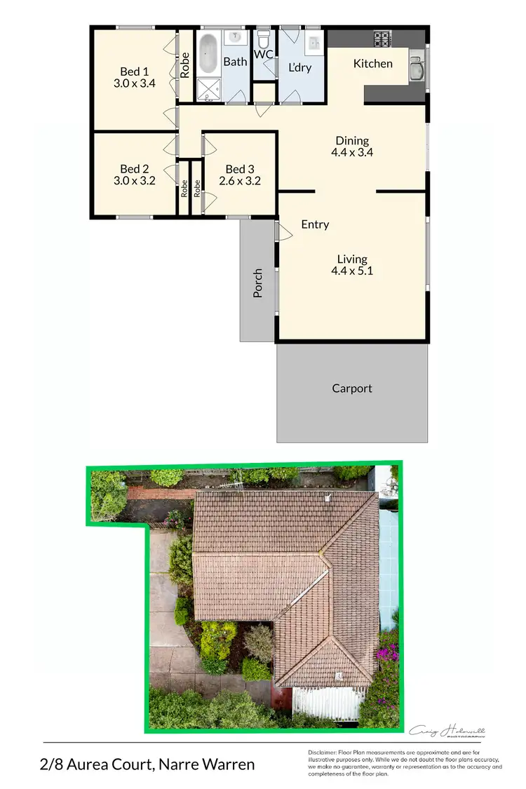 Floorplan of Homely unit listing, 2/8 Aurea Court, Narre Warren VIC 3805