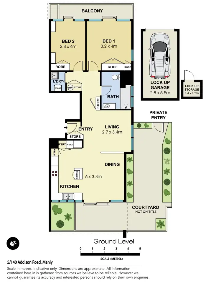 Floorplan of Homely apartment listing, 5/140 Addison Road, Manly NSW 2095