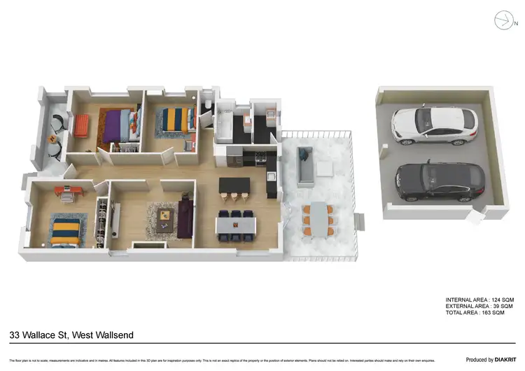 Floorplan of Homely house listing, 33 Wallace Street, West Wallsend NSW 2286