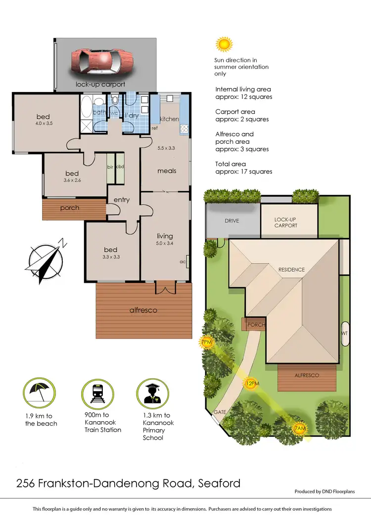 Floorplan of Homely house listing, 256 Frankston - Dandenong Road, Seaford VIC 3198