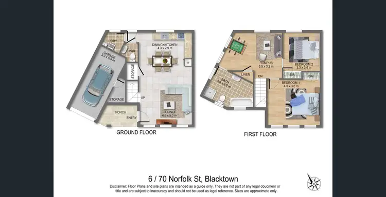 Floorplan of Homely townhouse listing, 6/70 Norfolk Street, Blacktown NSW 2148