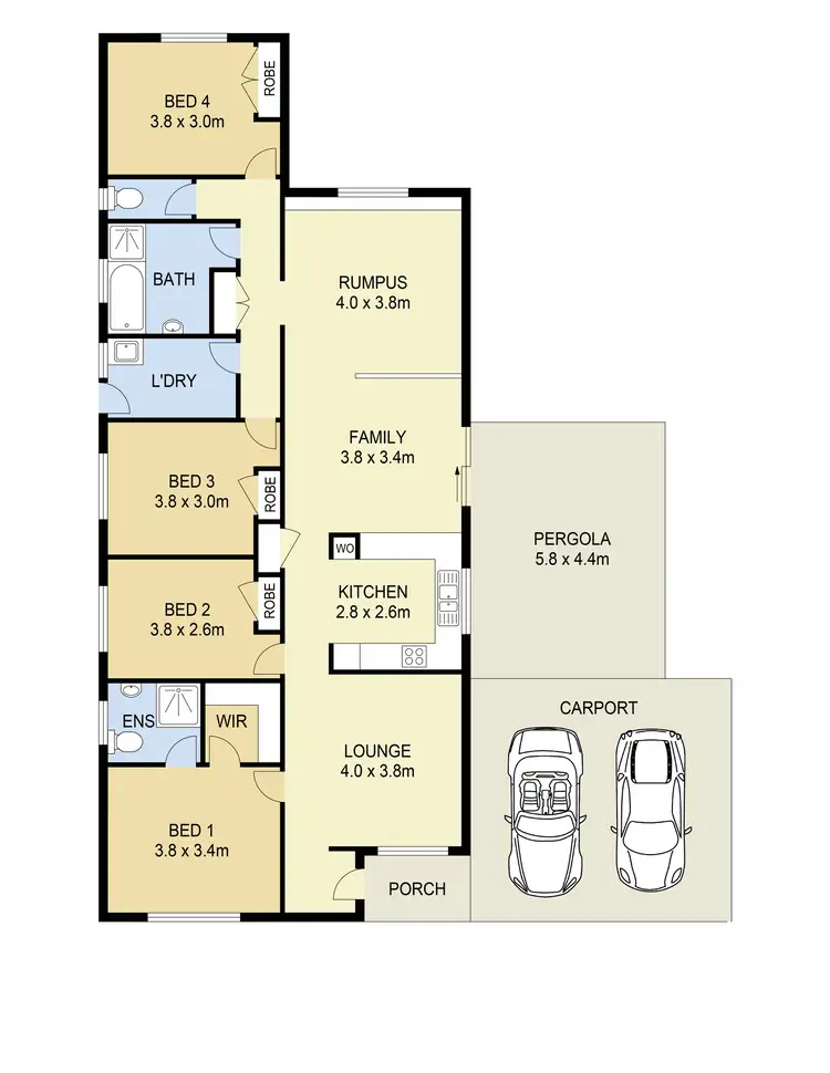 Floorplan of Homely house listing, 22 Kurrajong Road, Delahey VIC 3037