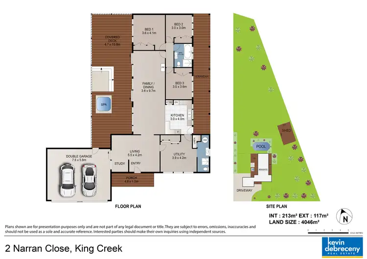 Floorplan of Homely rural property listing, 2 Narran Close, King Creek NSW 2446