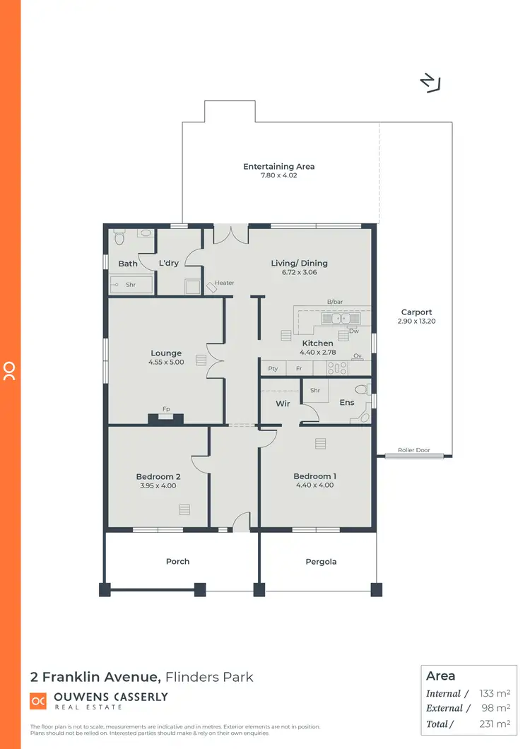Floorplan of Homely house listing, 2 Franklin Avenue, Flinders Park SA 5025