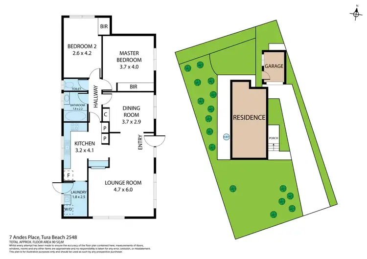 Floorplan of Homely house listing, 7 Andes Place, Tura Beach NSW 2548