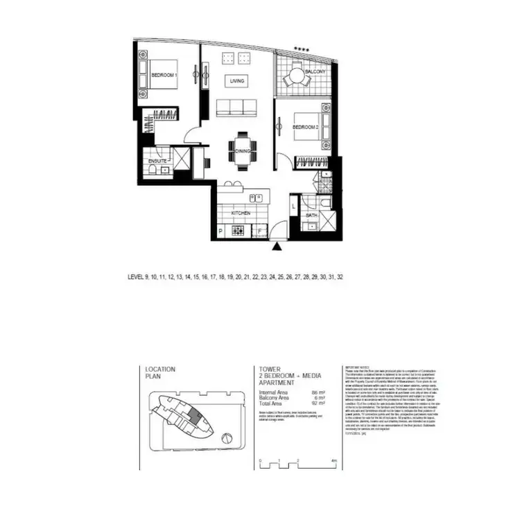 Floorplan of Homely apartment listing, 1903/103 South Wharf Drive, Docklands VIC 3008