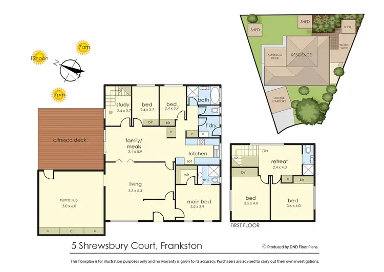 Floorplan of Homely house listing, 5 Shrewsbury Court, Frankston VIC 3199
