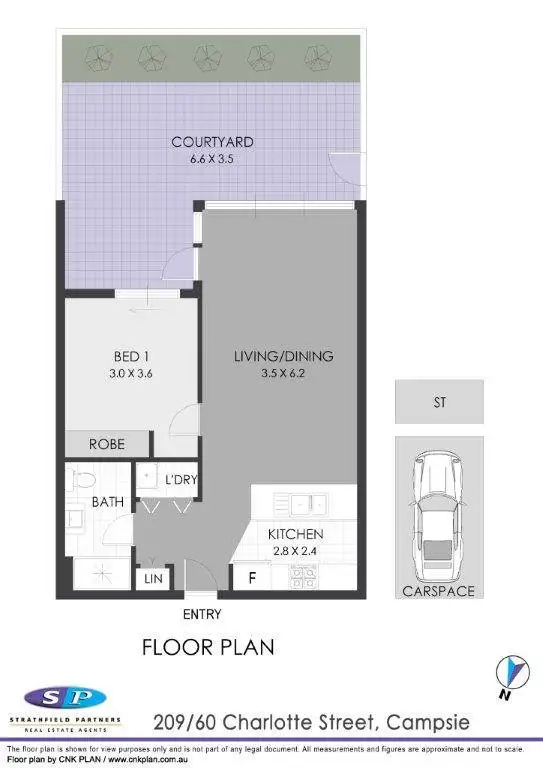 Floorplan of Homely apartment listing, 209/60 Charlotte Street, Campsie NSW 2194