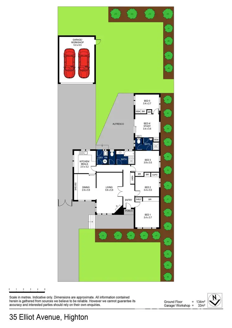 Floorplan of Homely house listing, 35 Elliott Avenue, Highton VIC 3216