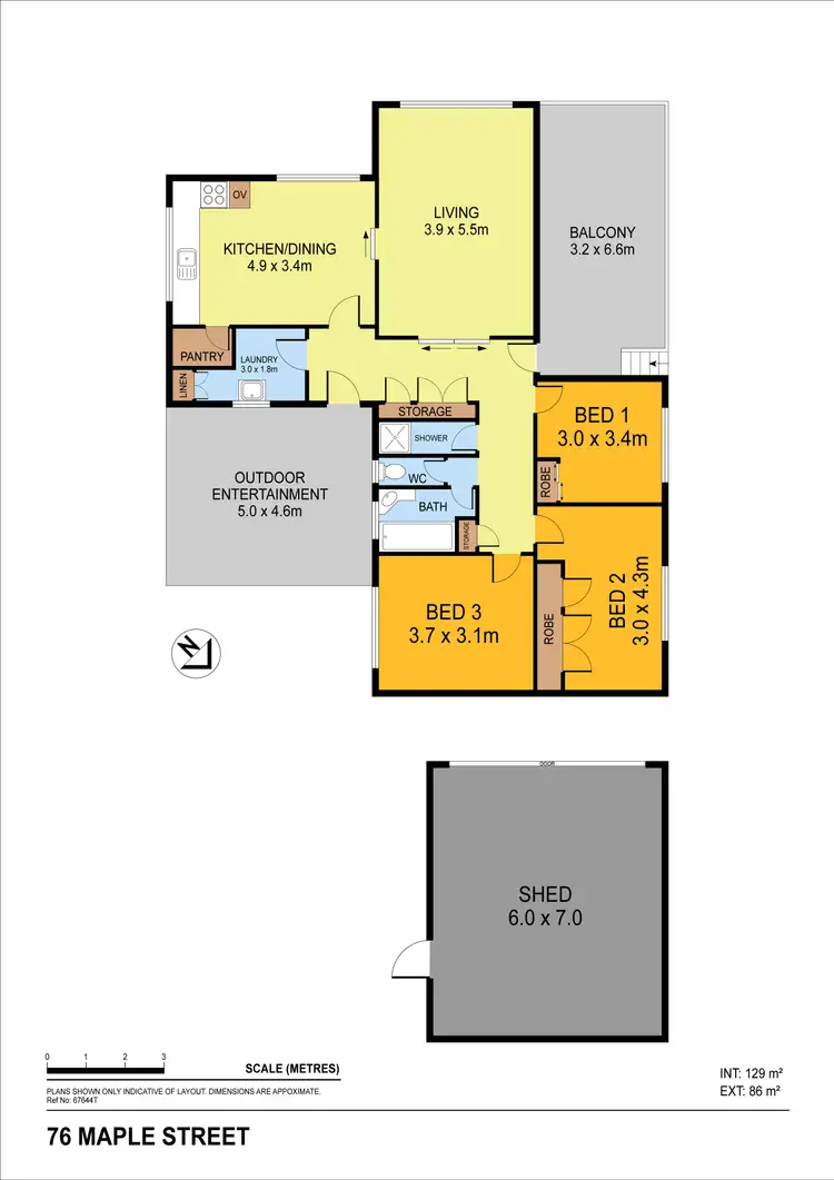Floorplan of Homely house listing, 76 Maple Street, Golden Square VIC 3555