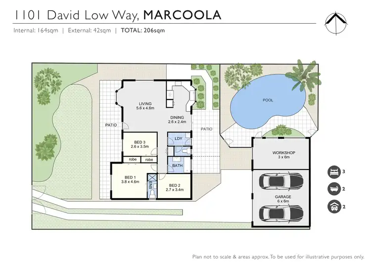 Floorplan of Homely house listing, 1101 David Low Way, Marcoola QLD 4564