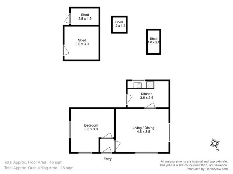 Floorplan of Homely house listing, 3 Three Street, Dodges Ferry TAS 7173