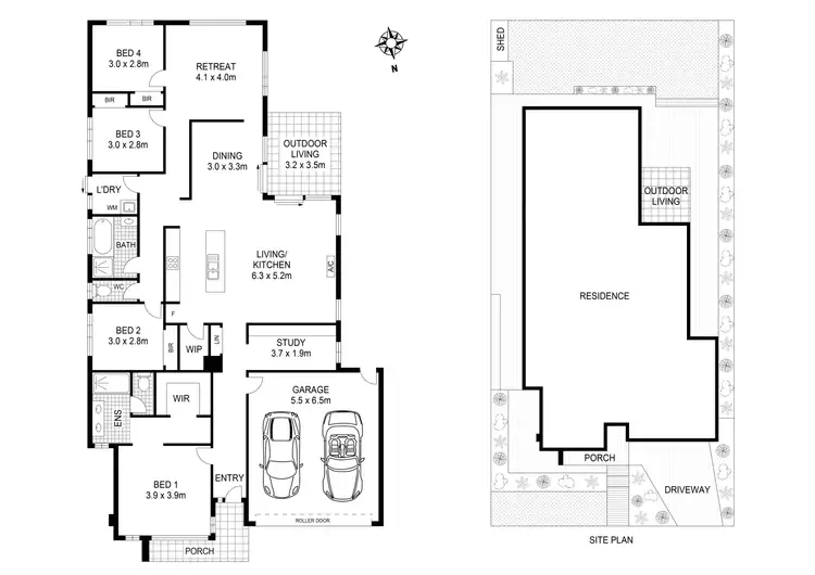 Floorplan of Homely house listing, 55 Golf Links Drive, Beveridge VIC 3753