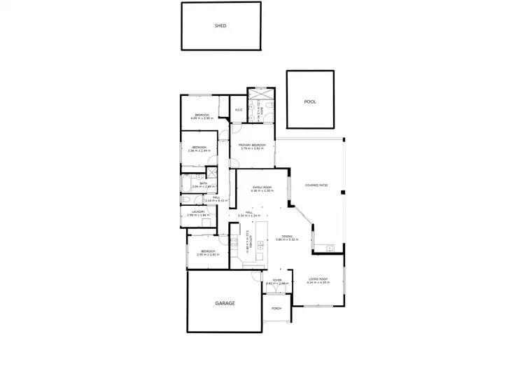 Floorplan of Homely house listing, 1 Laidley Close, Bentley Park QLD 4869