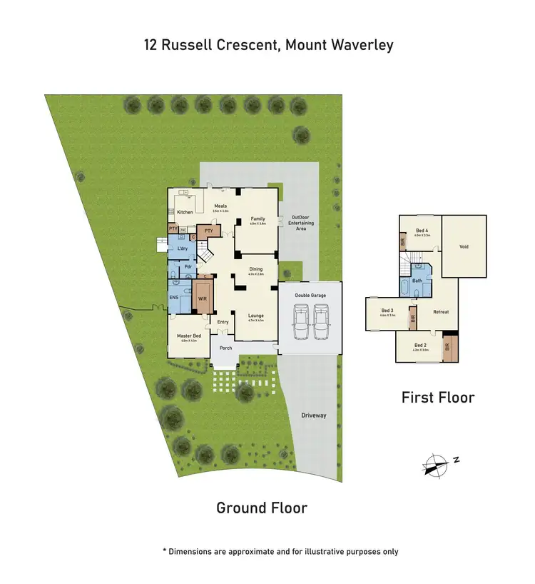Floorplan of Homely house listing, 12 Russell Crescent, Mount Waverley VIC 3149
