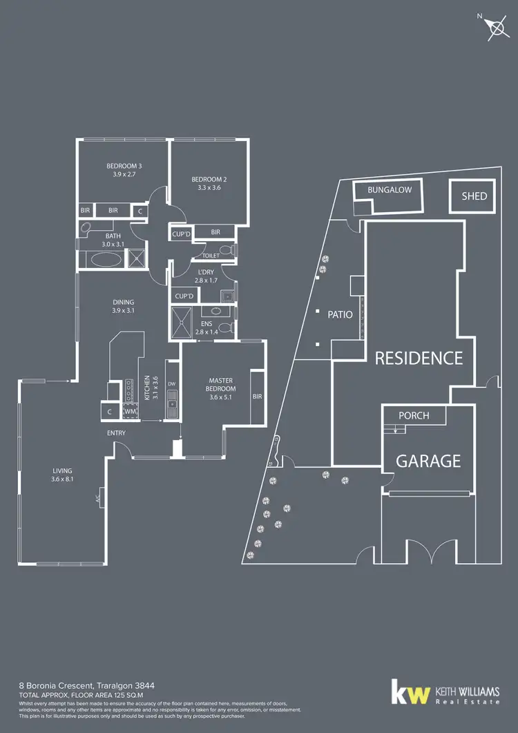 Floorplan of Homely house listing, 8 Boronia Crescent, Traralgon VIC 3844